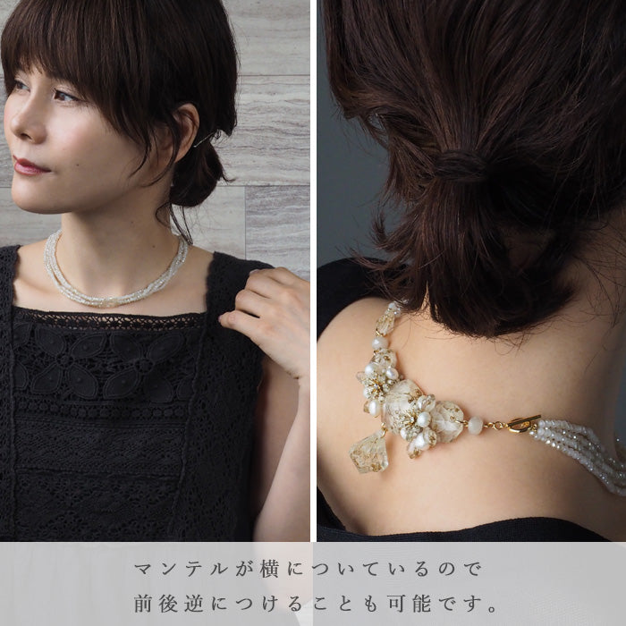 jouer avec moa? Handmade resin necklace "Back Alley Serenade" [JAM-04] Resin accessories for women 