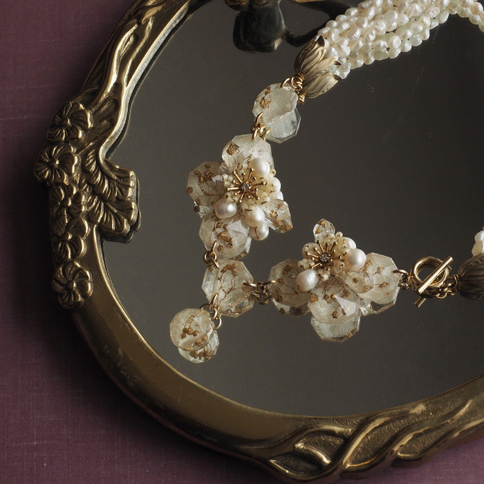 jouer avec moa? Handmade Resin Necklace "Hymn" [JAM-05] Resin Accessories Ladies 