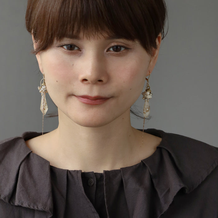 jouer avec moa? Handmade resin earrings "Pas de Deux" [JAM-09] Resin accessories for women