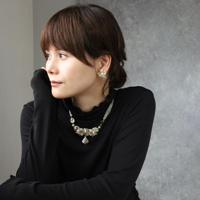 jouer avec moa? Handmade resin earrings "Star Orbit" [JAM-10] Resin accessories for women