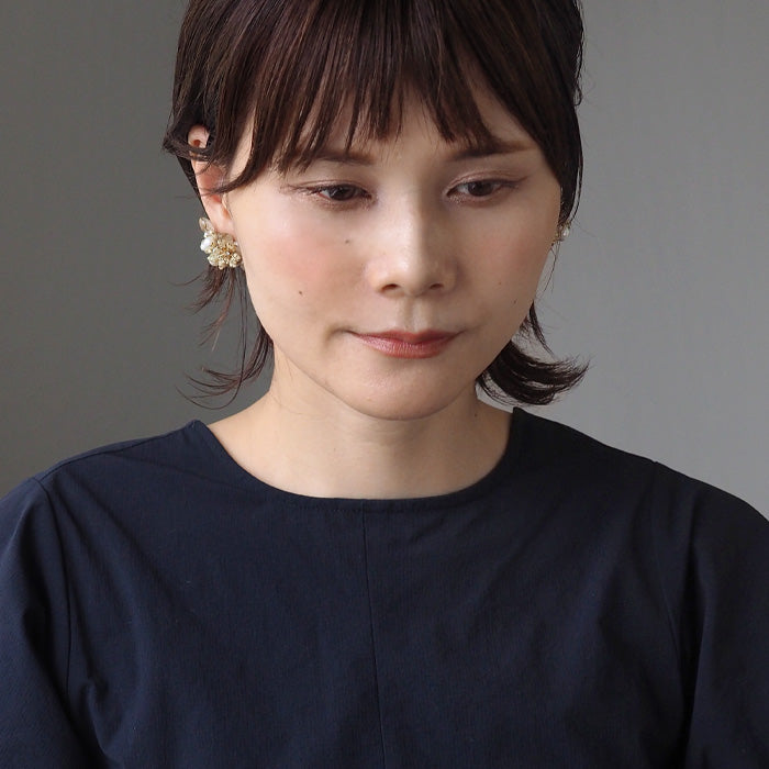 jouer avec moa? Handmade resin earrings "Small bouquet" [JAM-11] Resin accessories for women