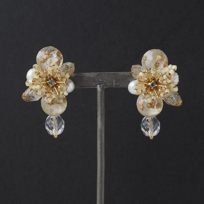 jouer avec moa?（ジュエ・アヴェック・ モア？）ハンドメイド樹脂 ピアス イヤリング 「星編み機」 [JAM-14] レジン アクセサリー レディース