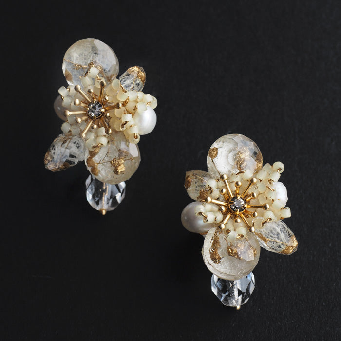 jouer avec moa? Handmade resin pierced earrings "star knitting machine" [JAM-14] resin accessories ladies 