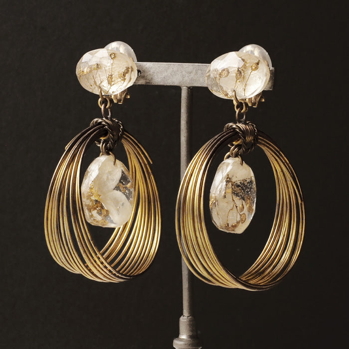 jouer avec moa? Handmade resin earrings "Moonlight" [JAM-17] Resin accessories for women