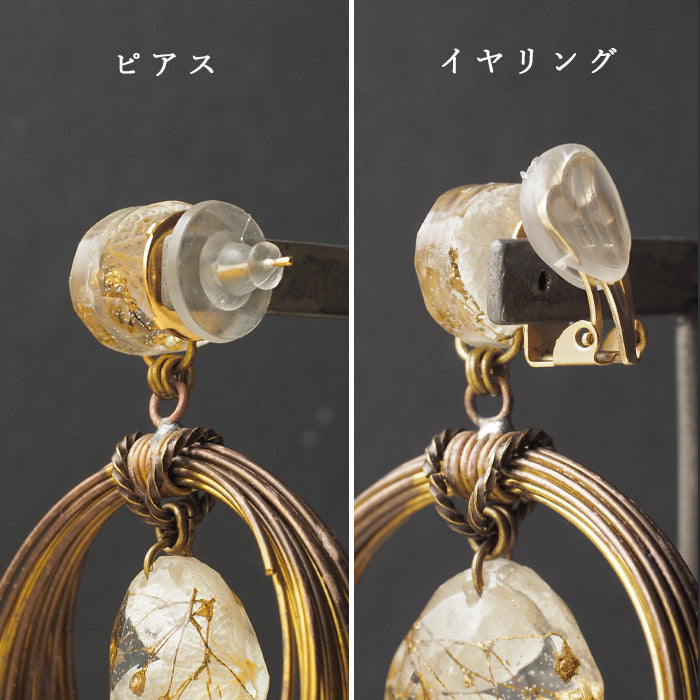 jouer avec moa? Handmade resin pierced earrings "Moonlight" [JAM-17] Resin accessories Ladies 