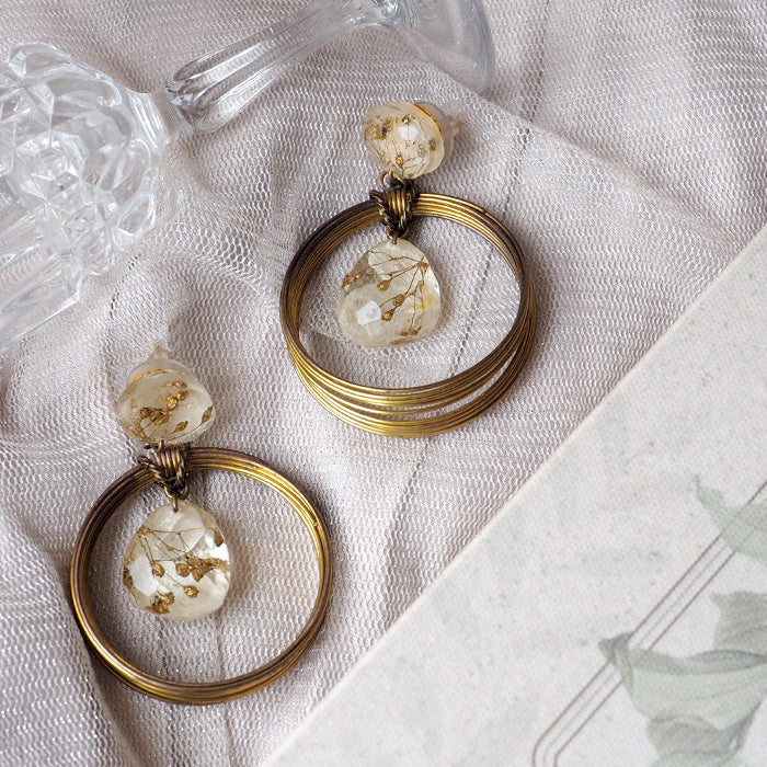 jouer avec moa? Handmade resin pierced earrings "Moonlight" [JAM-17] Resin accessories Ladies 