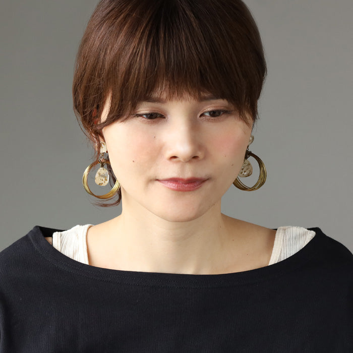 jouer avec moa? Handmade resin earrings "Moonlight" [JAM-17] Resin accessories for women