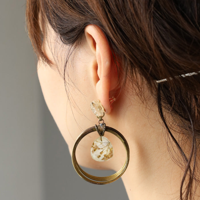jouer avec moa? Handmade resin earrings "Moonlight" [JAM-17] Resin accessories for women