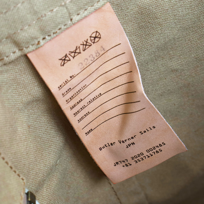 [Choose from 2 colors] Butler Verner Sails High Density Selvedge Canvas 2WAY Shoulder Bag Women's Men's [JI-2674] 