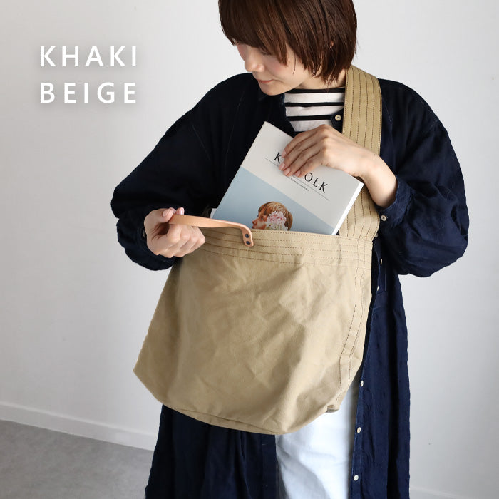 [Choose from 2 colors] Butler Verner Sails High Density Selvedge Canvas 2WAY Shoulder Bag Women's Men's [JI-2674] 