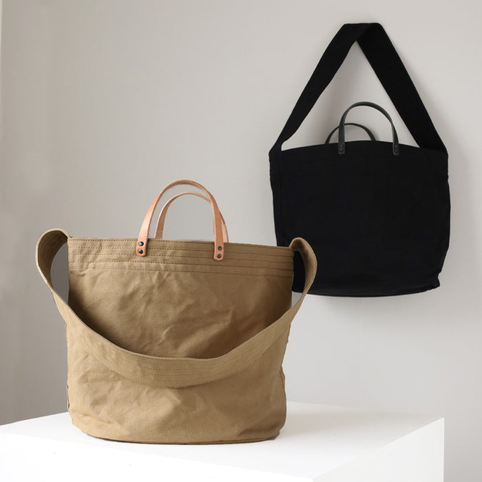 [Choose from 2 colors] Butler Verner Sails High Density Selvedge Canvas 2WAY Shoulder Bag Women's Men's [JI-2674] 