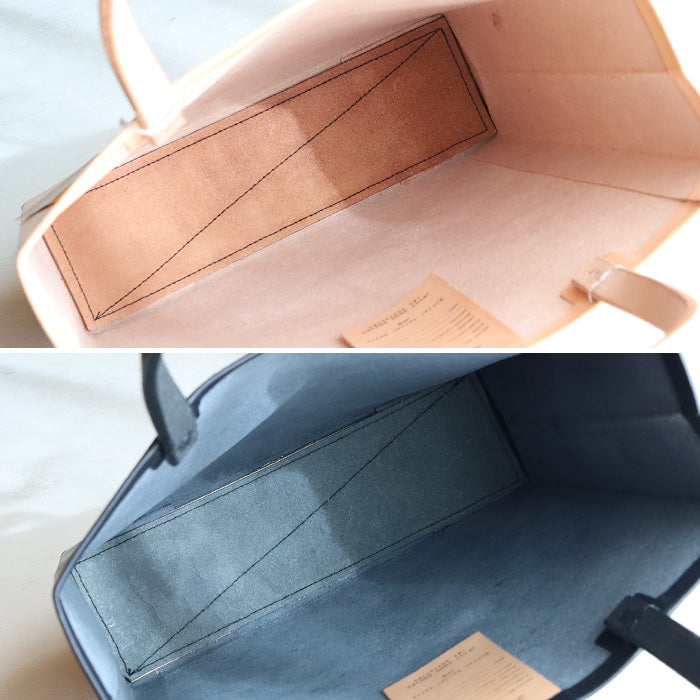 【2色】Butler Verner Sails（バトラーバーナーセイルズ）栃木レザー ヌメ革プレーントート ナチュラル ブラック[JW-2508]