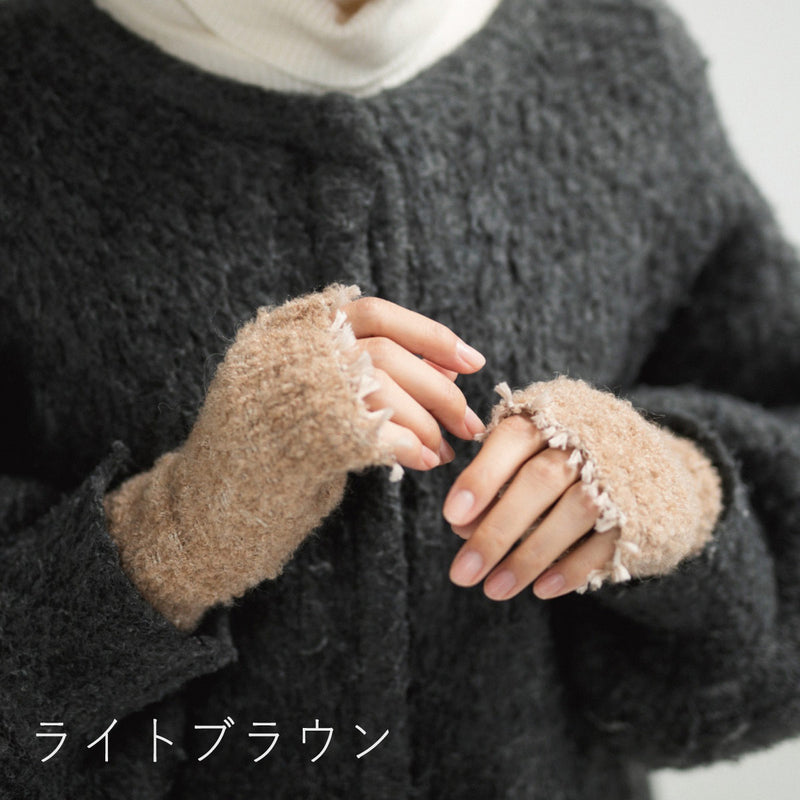 [4 Colors] kobooriza Alpaca Wool Arm Warmers for Women [K-AC-AW06] Imabari, Ehime Textile Brand