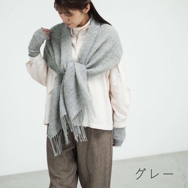 [4 Colors] kobooriza Alpaca Wool Arm Warmers for Women [K-AC-AW06] Imabari, Ehime Textile Brand