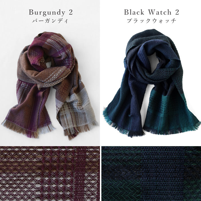 【5色】kobooriza 工房織座 KAWARI かわり織り ウール マフラー zero メンズ レディース 男女兼用 [K-MF-KO01] 愛媛県 今治市 マフラー 織物 ブランド