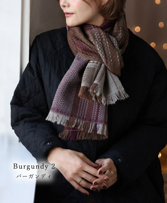 【5色】kobooriza 工房織座 KAWARI かわり織り ウール マフラー zero メンズ レディース 男女兼用 [K-MF-KO01] 愛媛県 今治市 マフラー 織物 ブランド