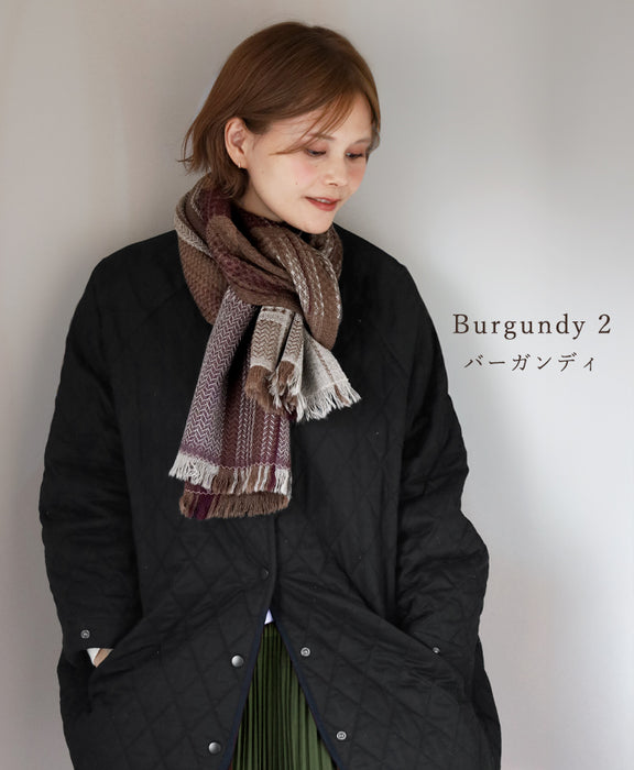 【5色】kobooriza 工房織座 KAWARI かわり織り ウール マフラー zero メンズ レディース 男女兼用 [K-MF-KO01] 愛媛県 今治市 マフラー 織物 ブランド