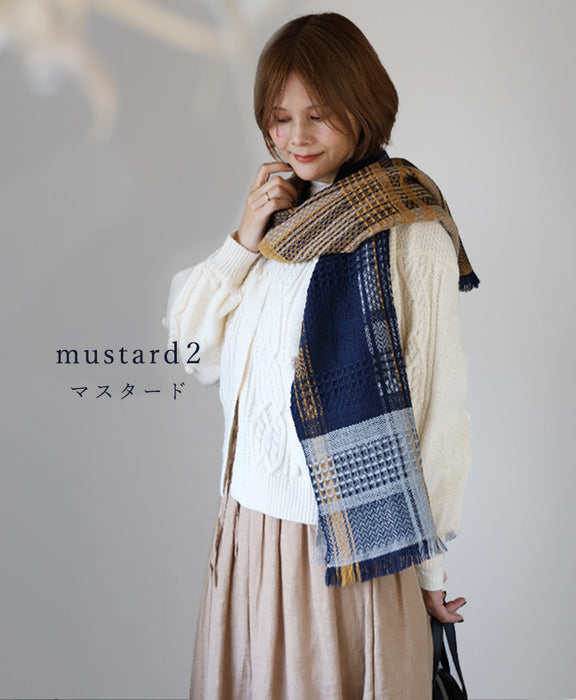 【5色】kobooriza 工房織座 KAWARI かわり織り ウール マフラー zero メンズ レディース 男女兼用 [K-MF-KO01] 愛媛県 今治市 マフラー 織物 ブランド