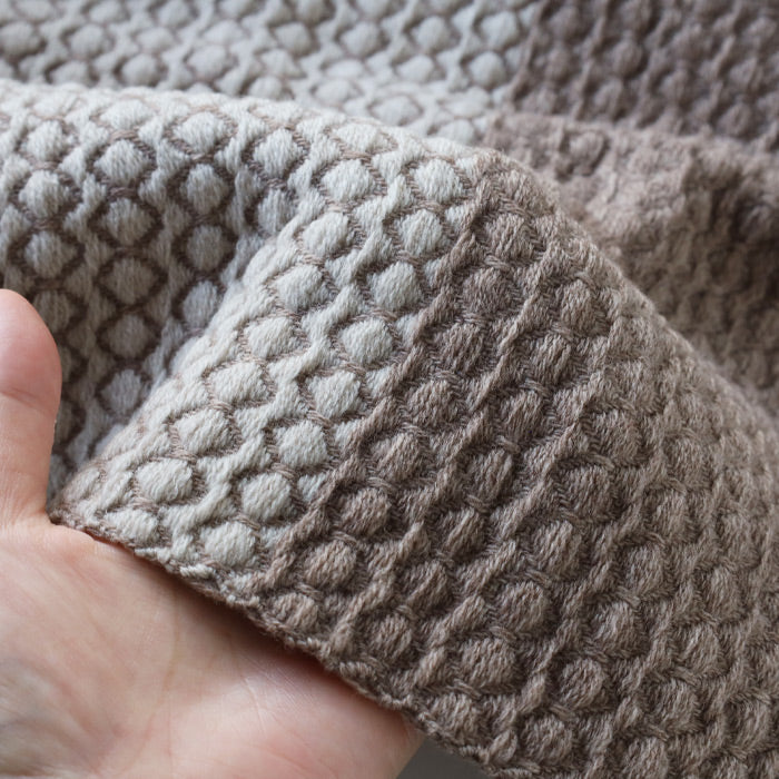 [3 colors] kobooriza Kobo Oriza wool alternative weave dot scarf for women [K-MF-KO09] 