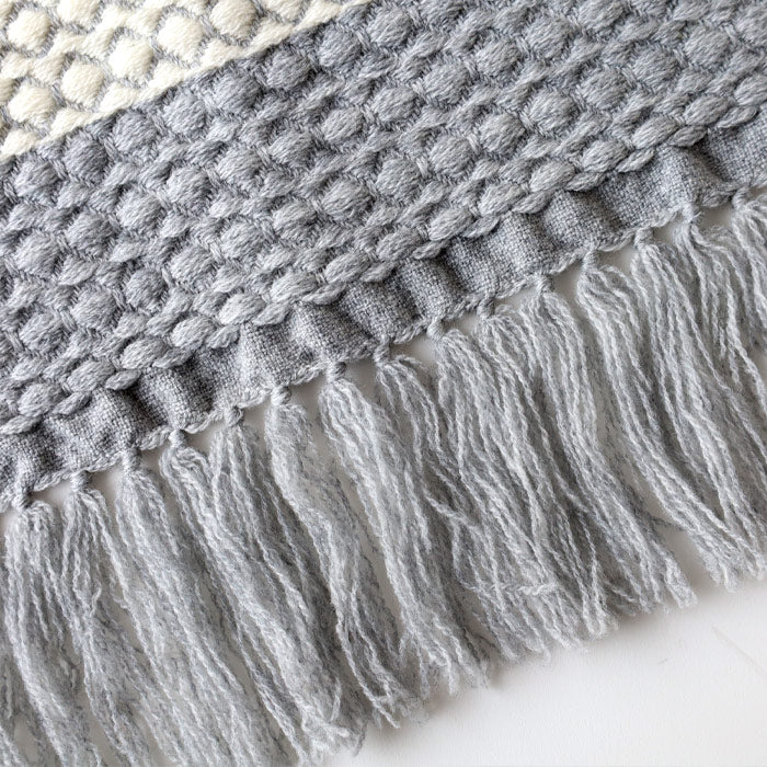 [3 colors] kobooriza Kobo Oriza wool alternative weave dot scarf for women [K-MF-KO09] 