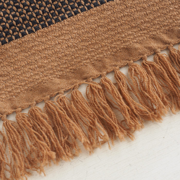 [3 colors] kobooriza Wool Scarf KAWARI Weave Border Women's Men's [K-MF-KO11] Ehime Imabari Stole Woven Brand 