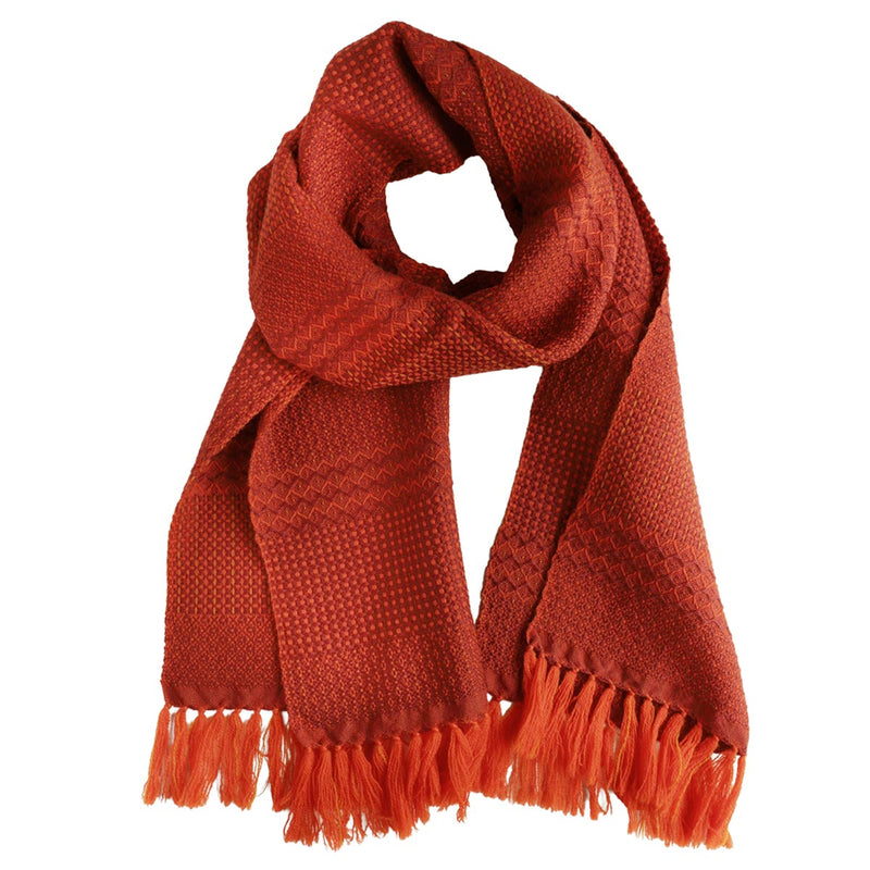 [3 Colors] kobooriza Wool Scarf KAWARI Weave Border 2 Women's Men's [K-MF-KO12] Ehime Imabari Stole Textile Brand