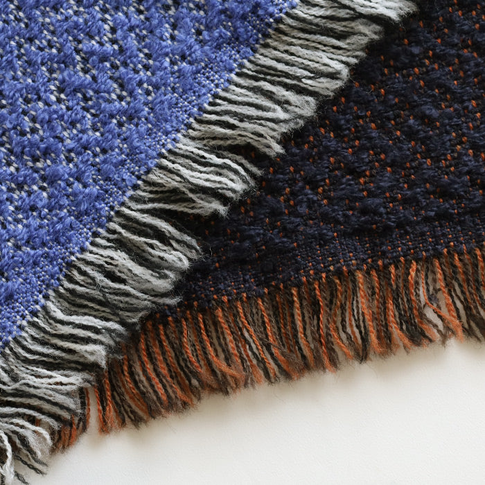 【6色】kobooriza 工房織座 LOOP ウール コットン マフラー ヘリンボーン レディース メンズ [K-MF-LP03] 愛媛 今治 ストール 織物 ブランド