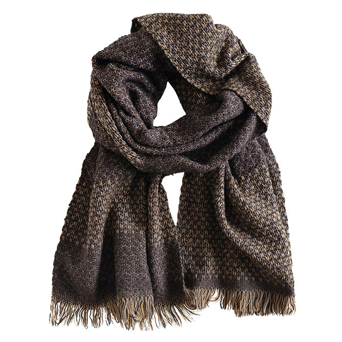 【6色】kobooriza 工房織座 LOOP ウール コットン マフラー ヘリンボーン レディース メンズ [K-MF-LP03] 愛媛 今治 ストール 織物 ブランド