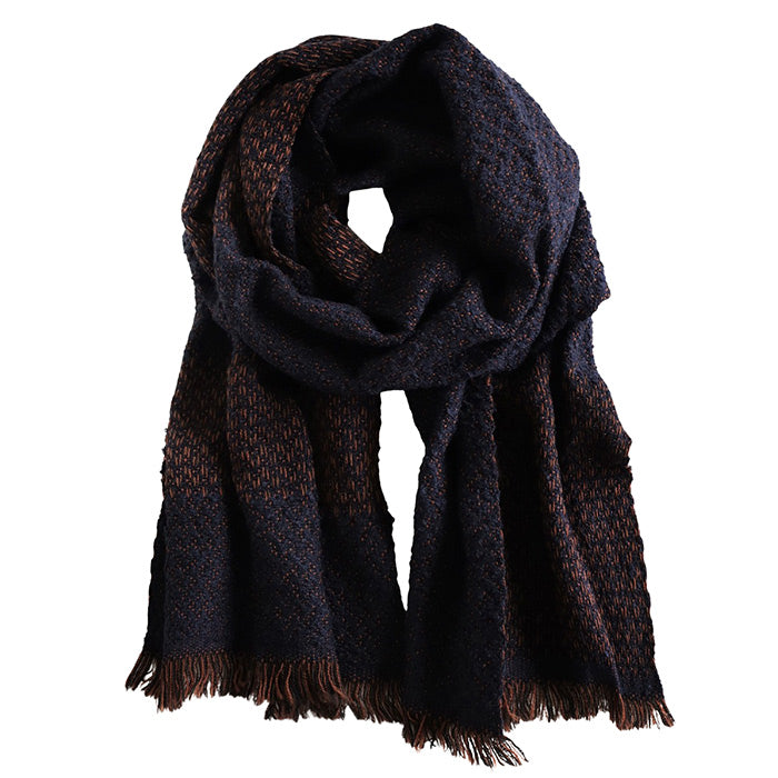 【6色】kobooriza 工房織座 LOOP ウール コットン マフラー ヘリンボーン レディース メンズ [K-MF-LP03] 愛媛 今治 ストール 織物 ブランド