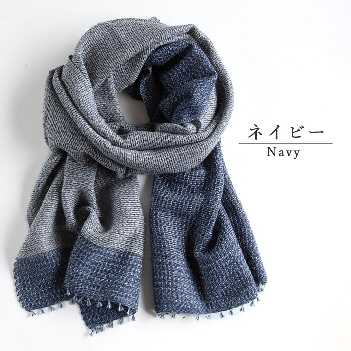 4色】kobooriza 工房織座 MOJIRI ツートン オーガニックコットン