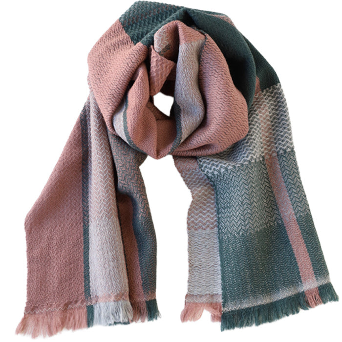 【4色】kobooriza 工房織座 ウール マフラー SHUSU オータムリーブス レディース [K-MF-SS01] 愛媛 今治 ストール 織物 ブランド