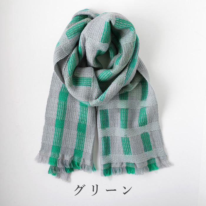 [Choose from 2 colors] kobooriza Kobo Oriza Wool SHUSU Muffler Cloudy Women's Unisex [K-MF-SS02] 