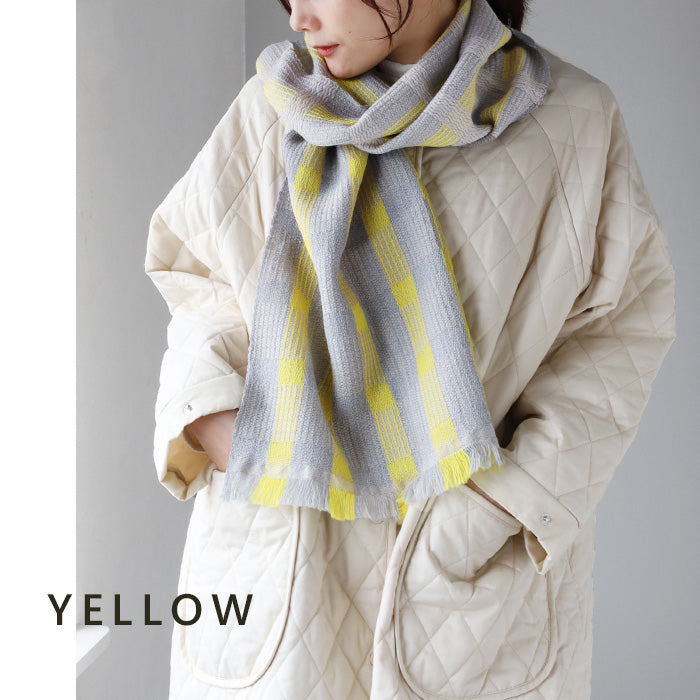 [Choose from 2 colors] kobooriza Kobo Oriza Wool SHUSU Muffler Cloudy Women's Unisex [K-MF-SS02] 