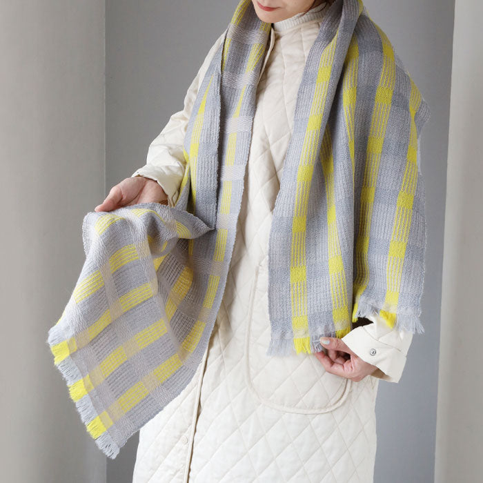 [Choose from 2 colors] kobooriza Kobo Oriza Wool SHUSU Muffler Cloudy Women's Unisex [K-MF-SS02] 