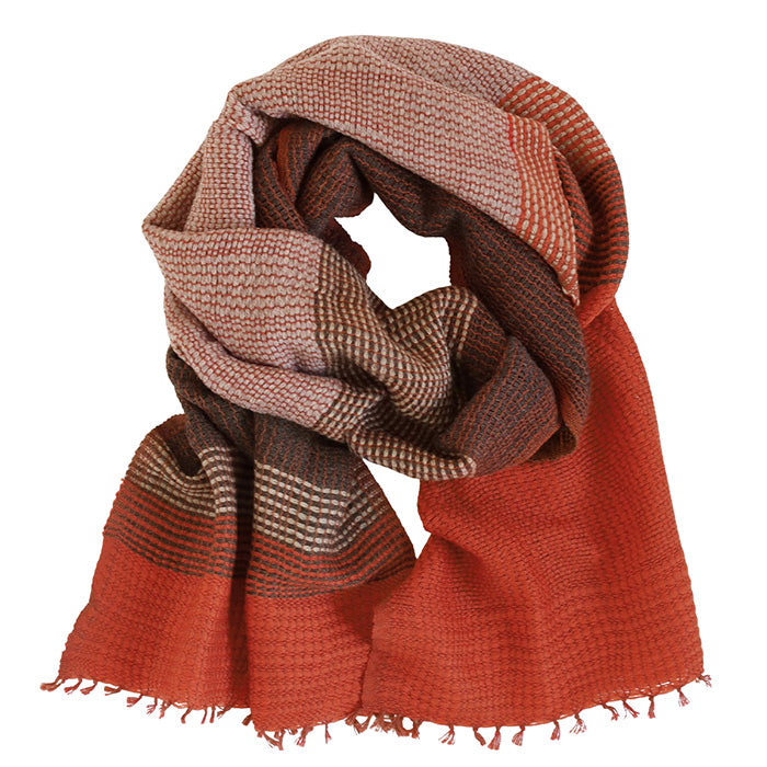 [4 colors] kobooriza YURAGI wool scarf for women and men [K-MF-YG02] Ehime Imabari stole woven brand 