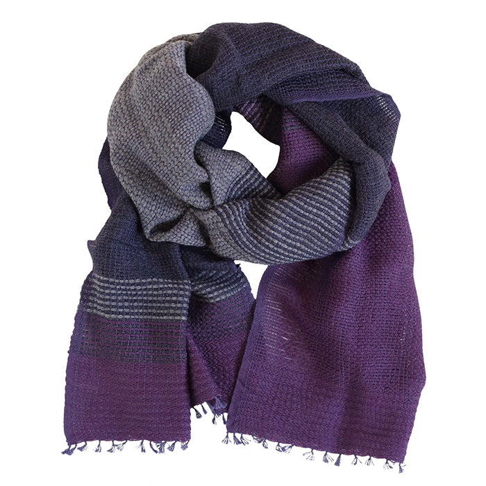 [4 colors] kobooriza YURAGI wool scarf for women and men [K-MF-YG02] Ehime Imabari stole woven brand 