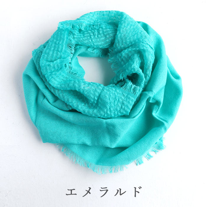 [3 colors] kobooriza Kobo Oriza 100% Cotton NECKABLE Flare Snood for Women [K-NC-NK04] Thin, Light, Cool, Spring, Summer 