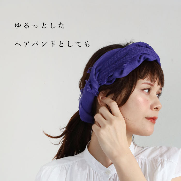 [3 colors] kobooriza Kobo Oriza 100% Cotton NECKABLE Flare Snood for Women [K-NC-NK04] Thin, Light, Cool, Spring, Summer 