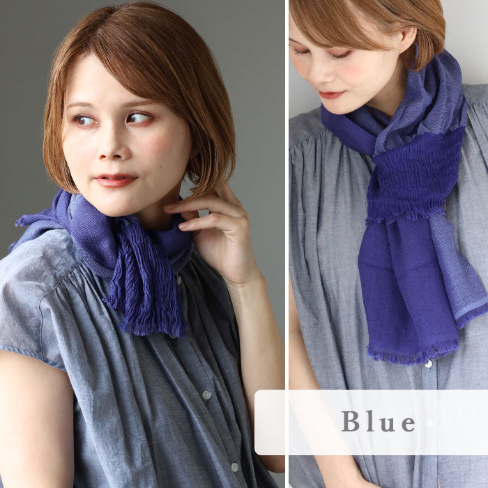 【新品未使用】中川政七商店　kobooriza ブラッシュコットンスヌード 3色】kobooriza 工房織座 6WAY NECKABLE-LONG シルクコットンスヌード