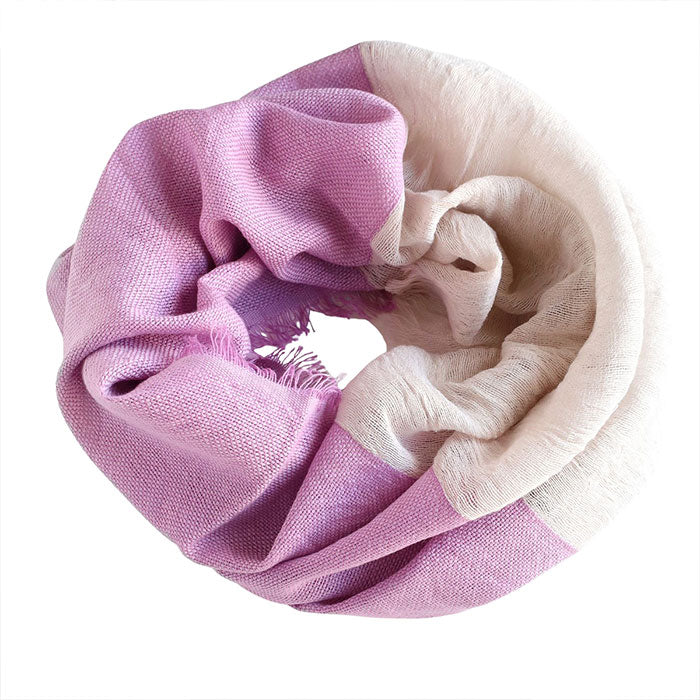 Kobooriza Women's Neckable Cotton Parka Snood (6 Colors) [K-NC-NK09]. Made in Imabari, Ehime. Lightweight, woven fabric for spring and summer. 