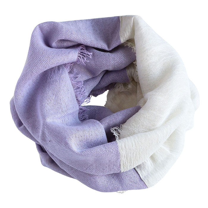 Kobooriza Women's Neckable Cotton Parka Snood (6 Colors) [K-NC-NK09]. Made in Imabari, Ehime. Lightweight, woven fabric for spring and summer. 