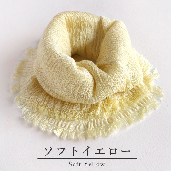 Kobooriza Silk-Cotton Neck Veil for Women [K-NC-NV01], Imabari, Ehime Prefecture, Woven Fabric, Neck Warmer, Spring/Summer 