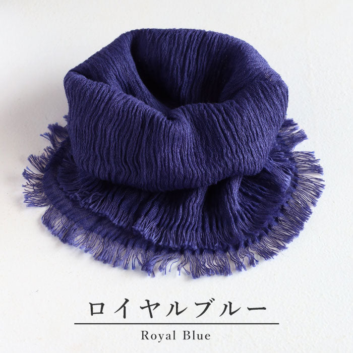 Kobooriza Silk-Cotton Neck Veil for Women [K-NC-NV01], Imabari, Ehime Prefecture, Woven Fabric, Neck Warmer, Spring/Summer 