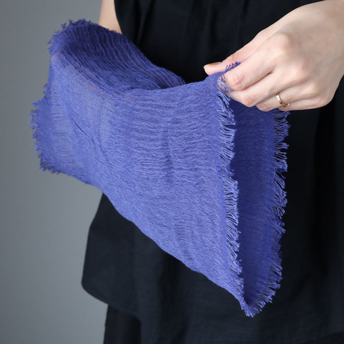 Kobooriza Silk-Cotton Neck Veil for Women [K-NC-NV01], Imabari, Ehime Prefecture, Woven Fabric, Neck Warmer, Spring/Summer 