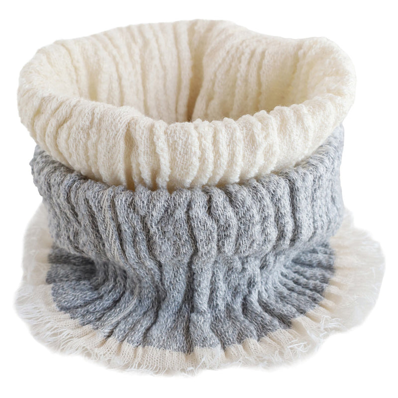 [7 Colors] kobooriza Cotton & Wool Reversible Neck Warmer for Men & Women [K-NW-NW02]