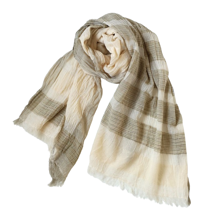 [2 colors] kobooriza Studio Oriza YURAGI Linen Stole Asanoyuragi RIN Women's [K-ST-AY03] Ehime Imabari Stole Woven Fabric