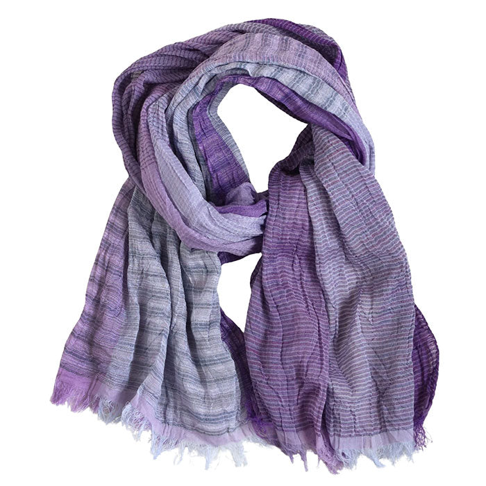 【3色】kobooriza 工房織座 SHIBO 絣染めシルクコットンショール レディース [K-OS-HC10] 愛媛 今治 ストール 織物 ブランド 春 夏