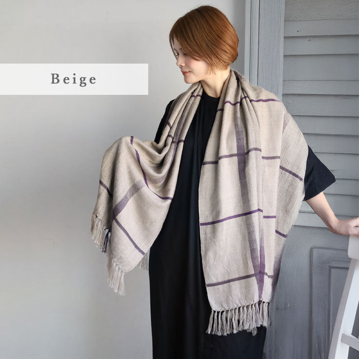 【2色】kobooriza AYA羊毛披肩 男女通用 【K-OS-TW10】愛媛今治披肩 編織品牌
