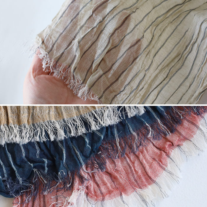 kobooriza 工房織座 KUSHU リネンコットン てぬぐいスカーフ [K-SC-KS03] 愛媛県 今治市 日本製 国産 ブランド