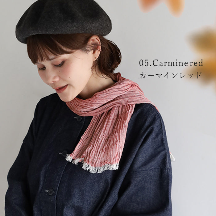 kobooriza 工房織座 KUSHU リネンコットン てぬぐいスカーフ [K-SC-KS03] 愛媛県 今治市 日本製 国産 ブランド